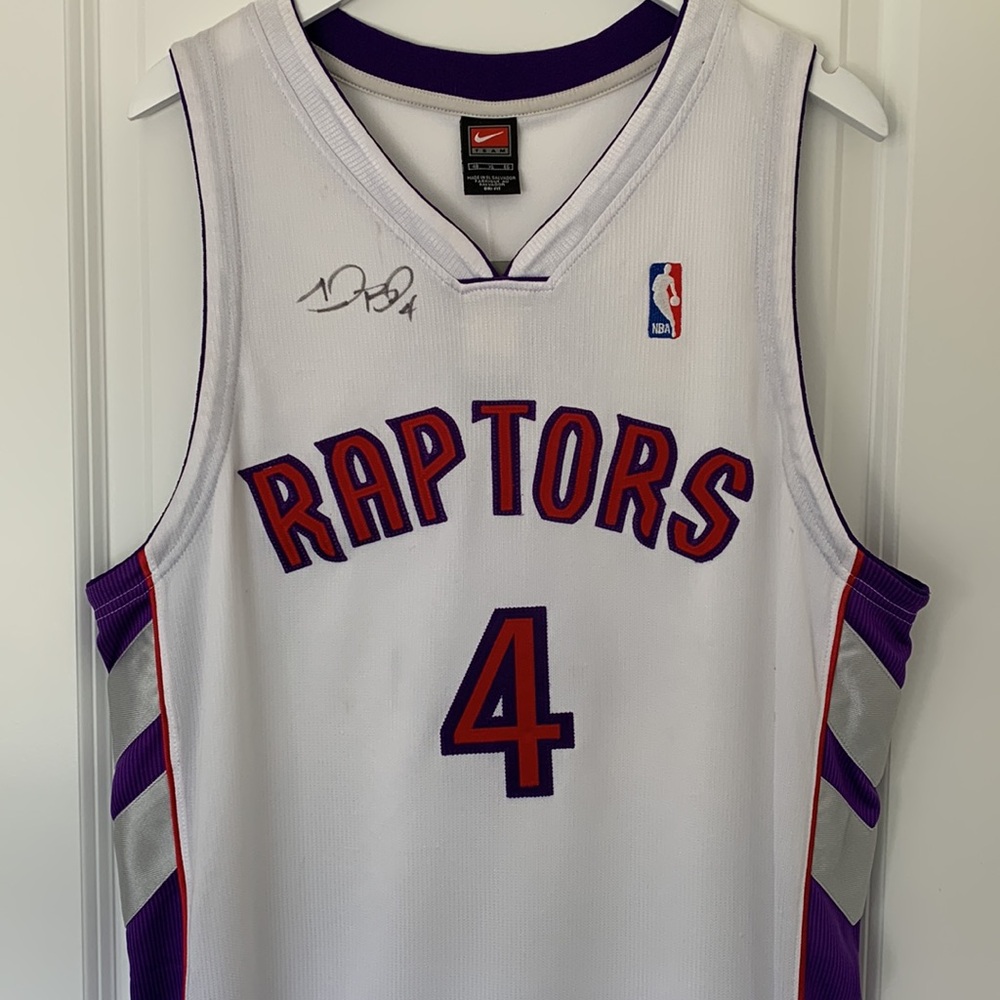 Vintage Autographed Chris Bosh Toronto Raptors Nike Jersey